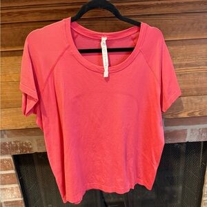 Lululemon Athletica Coral Short Sleeve Tee